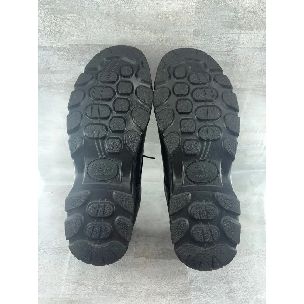 Thorogood Soft Streets Black Leather Oxford Duty Shoes 834-6905 Men Sz 12 M USA